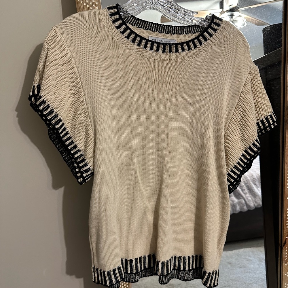 Miss Sparkling short sleeve sweater
